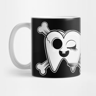 B&W Bad Tooth Mug